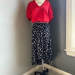 Zadig & Voltaire Silky Floral Skirt, M